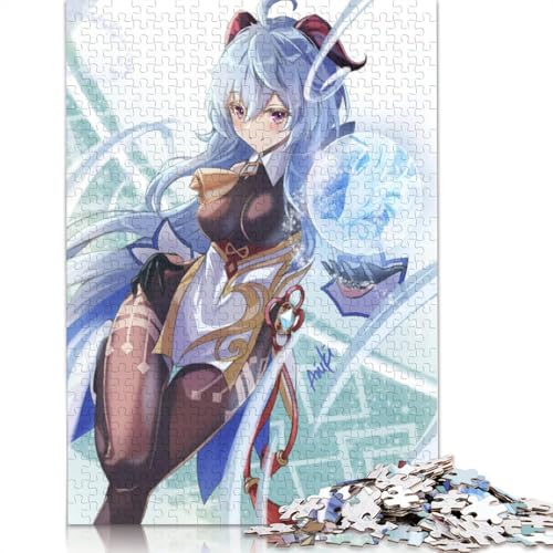 Puzzle für Erwachsene Genshin Impact 1000-teiliges Puzzle Holzpuzzle für Erwachsene und Kinder ab Jahren Staycation Kill Time 1000 Teile (75 x 50 cm) von wuzihanptpt