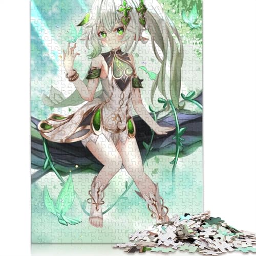Puzzle für Erwachsene Genshin Impact Nahida 1000 Teile Puzzle aus Papier Puzzle für Erwachsene und Kinder ab einem Alter von 10 Jahren anspruchsvolle Puzzles für Erwachsene 1000 Teile (38 x 26 cm) von wuzihanptpt