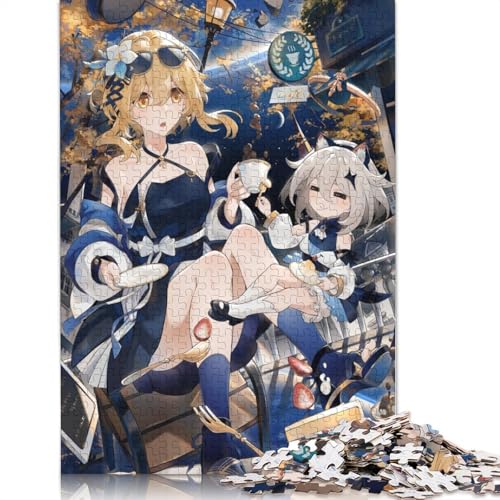 Puzzle für Erwachsene Genshin Impact Paimon 1000-teiliges Puzzle Holzpuzzle für Erwachsene und Kinder schwierig und herausfordernd 1000 Teile (75 x 50 cm) von wuzihanptpt
