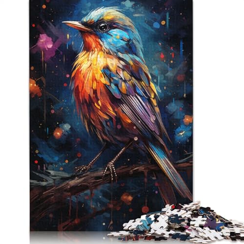 Puzzle für Erwachsene Malerei Kunst Spatz 1000 Teile Puzzle für Erwachsene Geschenke Holzpuzzle für Kinder ab Jahren Lernspiel Herausforderungsspielzeug 1000 Teile (75 x 50 cm) von wuzihanptpt