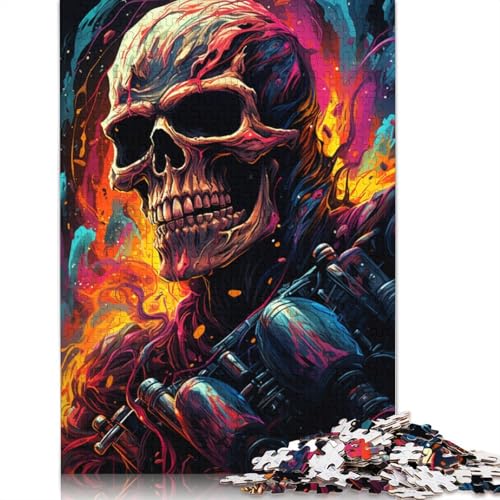 Puzzle für Erwachsene Skelett-Motorradfahrer 1000 Teile Puzzle für Erwachsene und Kinder Papierpuzzle für Erwachsene und Kinder ab einem Alter von 1000 Teilen tolles Geschenk für von wuzihanptpt