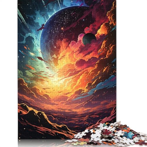 Puzzle für Erwachsene Spaceball_bunt 1000-teiliges Puzzle Holzpuzzle für Erwachsene und Kinder ab Jahren Herausforderungsspielzeug 1000 Teile (75 x 50 cm) von wuzihanptpt