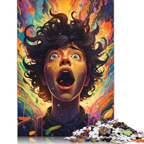 Puzzle für Erwachsene bunter Junge 1000 Teile Puzzle für Erwachsene Geschenke für Papierpuzzles für Kinder ab Jahren Lernspiel Herausforderungsspielzeug 1000 Teile (38 x 26 cm) von wuzihanptpt