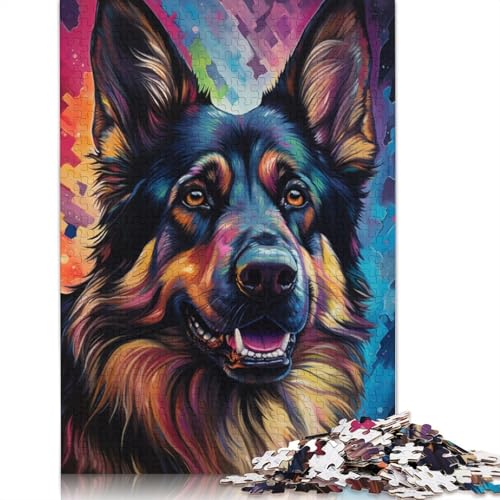 Puzzle für Erwachsene bunter Psychedelischer Deutscher Schäferhund 1000 Teile Puzzle für Erwachsene Holzpuzzle für Erwachsene und Kinder ab Jahren tolles Geschenk für Erwachsene Puzzle für Erwachsene bunter Psychedelischer Deutscher Schäferhund 1000 Teile Puzzle für Erwachsene Holzpuzzle für Erwachsene und Kinder ab Jahren tolles Geschenk für Erwachsene von wuzihanptpt