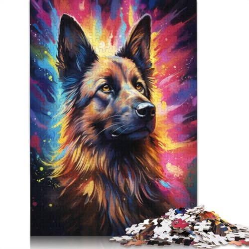 Puzzle für Erwachsene bunter Psychedelischer Deutscher Schäferhund 1000 Teile Puzzle für Erwachsene Holzpuzzle für Erwachsene und Kinder ab Jahren tolles Geschenk für Erwachsene Puzzle für Erwachsene bunter Psychedelischer Deutscher Schäferhund 1000 Teile Puzzle für Erwachsene Holzpuzzle für Erwachsene und Kinder ab Jahren tolles Geschenk für Erwachsene von wuzihanptpt