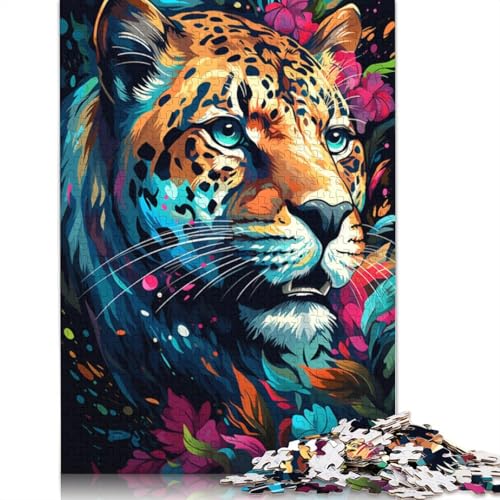 Puzzle für Erwachsene farbenfroh psychedelisch Fantasie magischer Panther 1000 Teile Puzzle für Erwachsene Geschenke Papierpuzzle für Kinder ab Jahren Lernspiel Herausforderungsspielzeug von wuzihanptpt