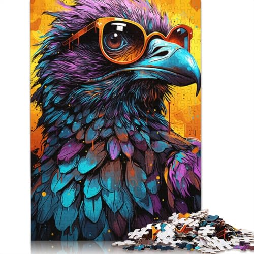 Puzzle für Erwachsene farbenfrohe Fantasiekrähe 1000 Teile Puzzle für Erwachsene und Kinder Papierpuzzle für Erwachsene und Kinder ab einem Alter von 1000 Teilen tolles Geschenk für von wuzihanptpt