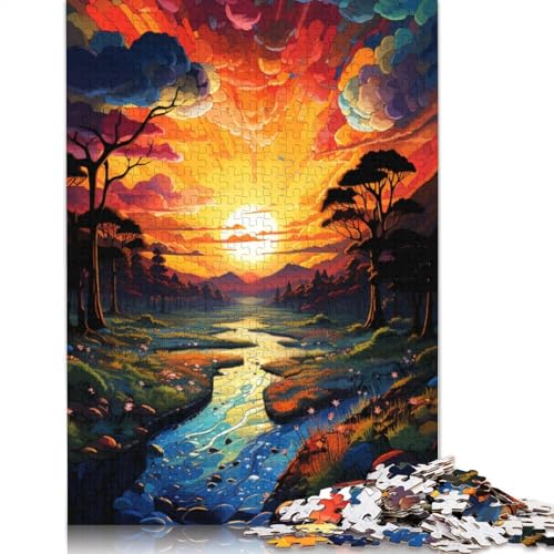Puzzle für Erwachsene farbenfroher Fantasie-Sonnenuntergangsfluss 1000-teilig Puzzle für Erwachsene und Kinder Holzpuzzle für Erwachsene und Kinder ab 10 Jahren tolles Geschenk für Erwachsene Puzzle für Erwachsene farbenfroher Fantasie-Sonnenuntergangsfluss 1000-teilig Puzzle für Erwachsene und Kinder Holzpuzzle für Erwachsene und Kinder ab 10 Jahren tolles Geschenk für Erwachsene von wuzihanptpt