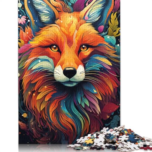 Puzzle für Erwachsene farbenfrohes psychedelisches Fuchstier 1000 Teile Puzzle für Erwachsene und Kinder Holzpuzzle für Erwachsene und Kinder Lernspiel Herausforderungsspielzeug Puzzle für Erwachsene farbenfrohes psychedelisches Fuchstier 1000 Teile Puzzle für Erwachsene und Kinder Holzpuzzle für Erwachsene und Kinder Lernspiel Herausforderungsspielzeug von wuzihanptpt