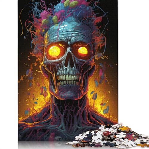 Puzzle für Erwachsene mit 1000 Teilen farbenfrohes psychedelisches Gangster-Zombie-Puzzle für Erwachsene Holzpuzzle tolles Geschenk für Erwachsene und Kinder 1000 Teile (75 x 50 cm) von wuzihanptpt