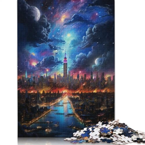 Puzzle für Erwachsene psychedelische Skyline von New York 1000 Teile Puzzle für Erwachsene und Kinder Papierpuzzle für Erwachsene und Kinder Lernspiel Herausforderungsspielzeug Puzzle für Erwachsene psychedelische Skyline von New York 1000 Teile Puzzle für Erwachsene und Kinder Papierpuzzle für Erwachsene und Kinder Lernspiel Herausforderungsspielzeug von wuzihanptpt