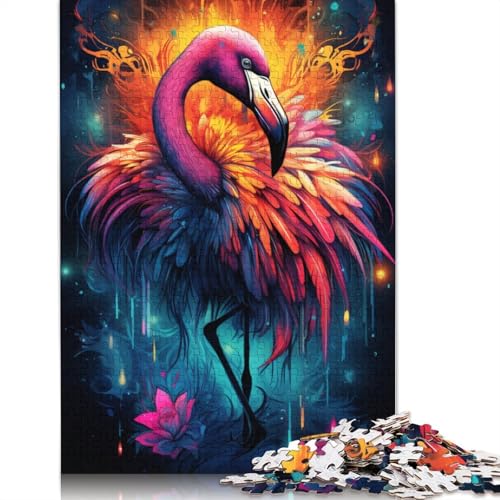 Puzzle für Erwachsene psychedelisches buntes Feuer 1000 Teile Puzzle aus Papier Puzzle für Kinder ab Jahren Lernspiel 1000 Teile (38 x 26 cm) von wuzihanptpt
