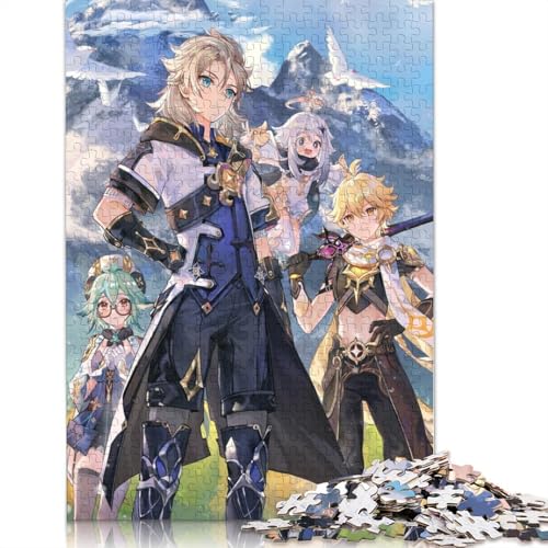 Puzzle für Genshin Impact 1000 Teile Holzpuzzle für Erwachsene und Kinder ab Jahren Lernspiel Herausforderungsspielzeug 1000 Teile (75 x 50 cm) von wuzihanptpt