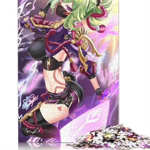 Puzzle für Genshin Impact Kuki Shinobu 1000 Teile Papierpuzzle für Erwachsene und Kinder ab Jahren Lernspiel Herausforderungsspielzeug 1000 Teile (38 x 26 cm) von wuzihanptpt