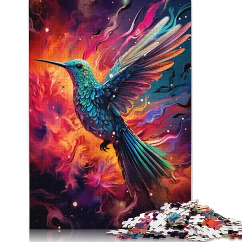 Puzzle für bunten Kolibri 1000 Teile Puzzle aus Papier Puzzle für Erwachsene und Kinder ab Jahren Lernspiel Herausforderungsspielzeug 1000 Teile (38 x 26 cm) von wuzihanptpt