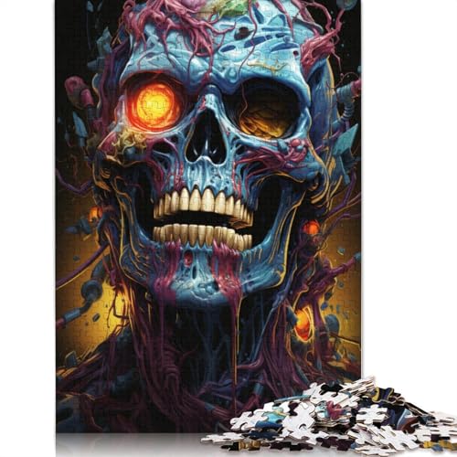Puzzle für farbenfrohe Höllendämonen 1000 Teile Papierpuzzle für Erwachsene und die ganze Familie anspruchsvolles Spiel 1000 Teile (38 x 26 cm) von wuzihanptpt
