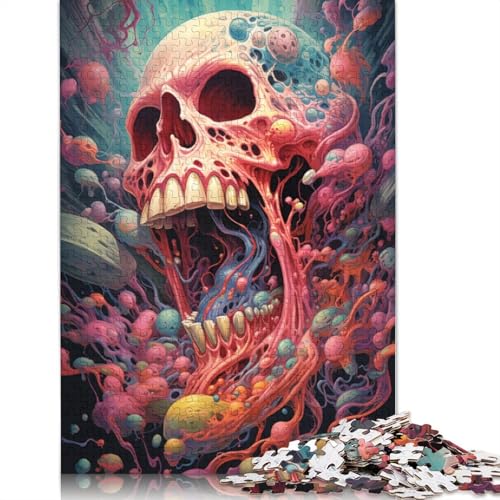 Puzzle für farbenfrohe psychedelische Totenkopfkunst 1000 Teile Puzzle für und Kinder Papierpuzzle für und Kinder ab einem Alter von 1000 Teilen tolles Geschenk für von wuzihanptpt