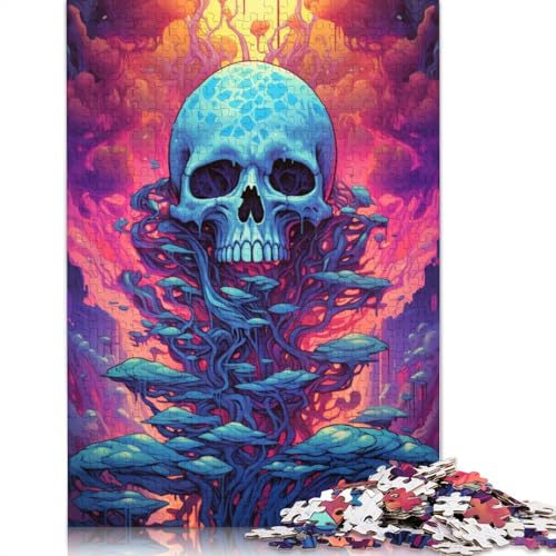 Puzzle für farbenfrohe psychedelische Totenkopfkunst 1000-teiliges Puzzle für und Kinder Holzpuzzle für und Kinder ab einem Alter von 1000 Jahren tolles Geschenk für Puzzle für farbenfrohe psychedelische Totenkopfkunst 1000-teiliges Puzzle für und Kinder Holzpuzzle für und Kinder ab einem Alter von 1000 Jahren tolles Geschenk für von wuzihanptpt