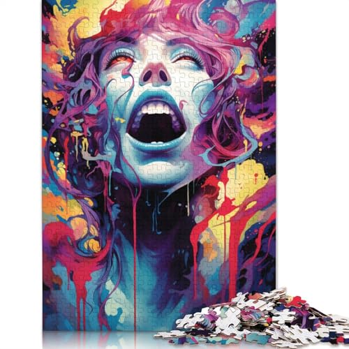 Puzzle für farbenfrohes psychedelisches Mädchen 1000 Teile Puzzle für und Kinder Holzpuzzle für und Kinder ab einem Alter von 1000 Teilen tolles Geschenk für Puzzle für farbenfrohes psychedelisches Mädchen 1000 Teile Puzzle für und Kinder Holzpuzzle für und Kinder ab einem Alter von 1000 Teilen tolles Geschenk für von wuzihanptpt