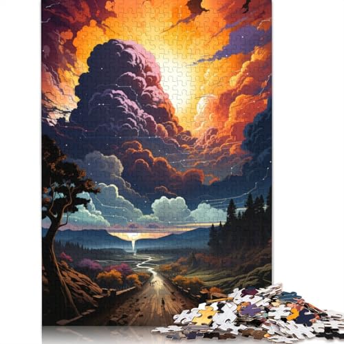 Puzzle für wunderschöne Fantasielandschaften 1000 Teile Puzzle aus Holz für Erwachsene und Kinder ab Jahren Lernspiel Herausforderungsspielzeug 1000 Teile (75 x 50 cm) von wuzihanptpt