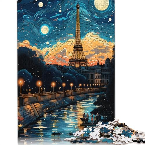Puzzle mit 1000 Teilen „Eiffelturm in Paris“ Puzzle für Erwachsene Papierpuzzle Puzzle praktisches Spiel 1000 Teile (38 x 26 cm) von wuzihanptpt