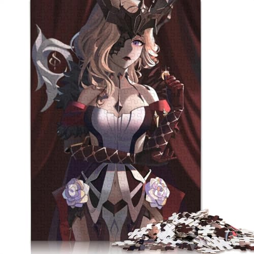 Puzzle mit 1000 Teilen Genshin Impact La Signora Puzzle für Erwachsene Holzpuzzle anspruchsvolles Spiel 1000 Teile (75 x 50 cm) von wuzihanptpt