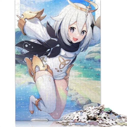 Puzzle mit 1000 Teilen Genshin Impact-Puzzle für Erwachsene Holzpuzzle anspruchsvolles Spiel 1000 Teile (75 x 50 cm) von wuzihanptpt