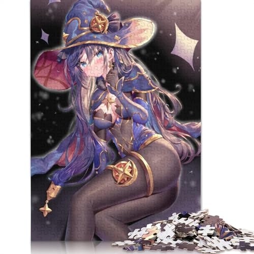 Puzzle mit 1000 Teilen Genshin Impact-Puzzle für Erwachsene Holzpuzzle anspruchsvolles Spiel 1000 Teile (75 x 50 cm) von wuzihanptpt