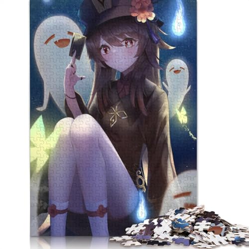 Puzzle mit 1000 Teilen Genshin Impact-Puzzle für Erwachsene Papierpuzzle anspruchsvolles Spiel 1000 Teile (38 x 26 cm) von wuzihanptpt