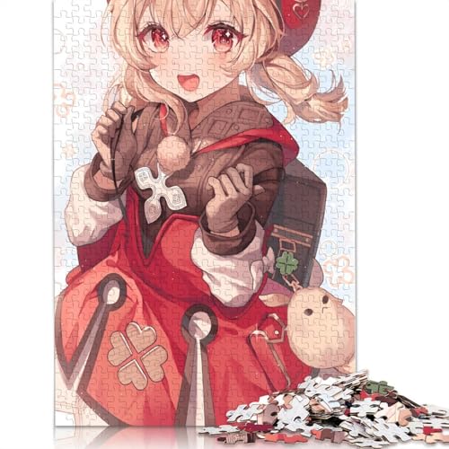 Puzzle mit 1000 Teilen Genshin Impact-Puzzle für Erwachsene Papierpuzzle anspruchsvolles Spiel 1000 Teile (38 x 26 cm) von wuzihanptpt