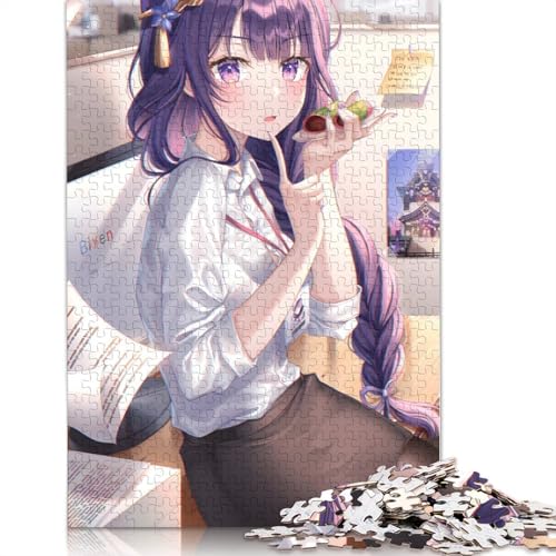 Puzzle mit 1000 Teilen Genshin Impact-Puzzles für Erwachsene Holzpuzzles Familienspiele 1000 Teile (75 x 50 cm) von wuzihanptpt