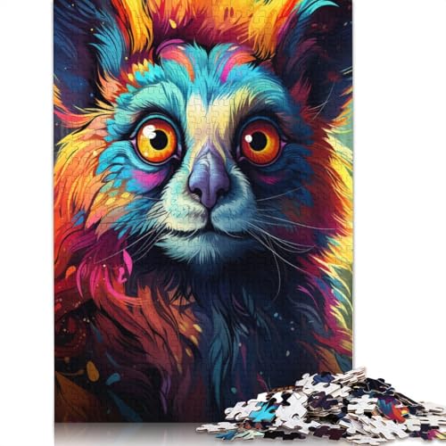 Puzzle mit 1000 Teilen PaintingColorArtAnimals Puzzle für Erwachsene Holzpuzzle Lernspiel Herausforderungsspielzeug 1000 Teile (75 x 50 cm) von wuzihanptpt