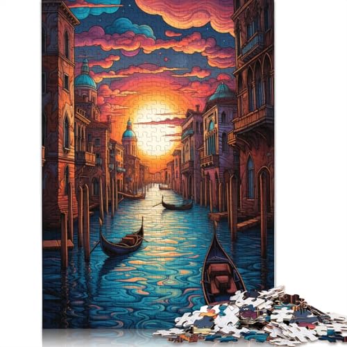 Puzzle mit 1000 Teilen Venedig Italien Puzzle Holzpuzzle Lernspielzeug 1000 Teile (75 x 50 cm) von wuzihanptpt