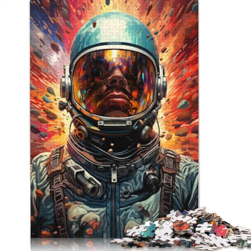 Puzzle mit 1000 Teilen farbenfrohes Fantasie-Astronauten-Puzzle Holzpuzzle Familiendekoration 1000 Teile (75 x 50 cm) von wuzihanptpt