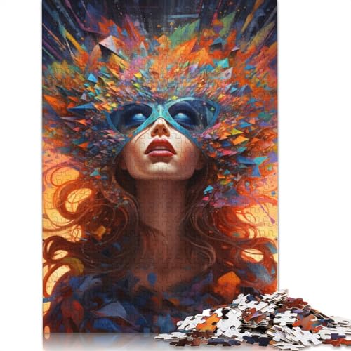 Puzzle mit 1000 Teilen farbenfrohes Fantasiegöttinnen-Puzzle Holzpuzzle Lernspielzeug 1000 Teile (75 x 50 cm) von wuzihanptpt