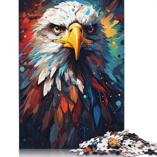 Puzzle mit 1000 Teilen farbenfrohes psychedelisches Himmelsgeier-Puzzle für Erwachsene Papierpuzzle anspruchsvolles Spiel 1000 Teile (38 x 26 cm) von wuzihanptpt