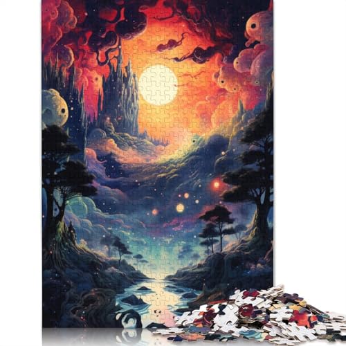 Puzzle mit 1000 Teilen schöne Landschaftspuzzles für Erwachsene Puzzle aus Holz Lernspiele Heimdekorationspuzzle. 1000 Teile (75 x 50 cm) von wuzihanptpt
