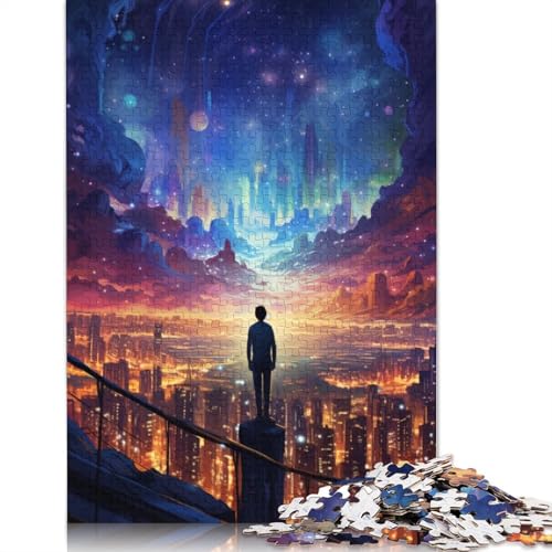Puzzle mit 1000 Teilen. Wunderschönes und spektakuläres Stadtpuzzle für Erwachsene. Papierpuzzle. Anspruchsvolles Spiel. 1000 Teile (38 x 26 cm). von wuzihanptpt