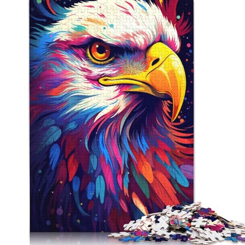 Puzzle zum farbenfrohen Malen mit Adler 1000 Teile Puzzle aus Papier für Erwachsene und Kinder ab Jahren Unterhaltung 1000 Teile (38 x 26 cm) von wuzihanptpt