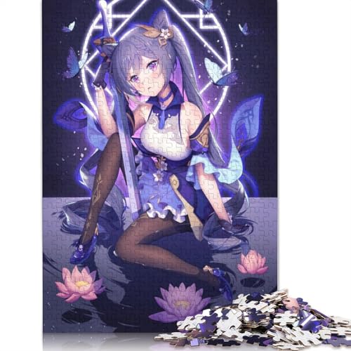 Puzzles für Genshin Impact 1000-teiliges Puzzle Holzpuzzle für Erwachsene und Kinder ab Jahren Unterhaltung 1000 Teile (75 x 50 cm) von wuzihanptpt