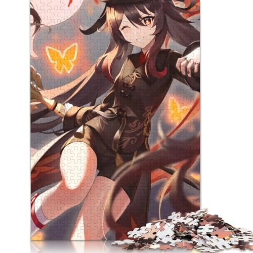 Puzzles für Genshin Impact 1000-teiliges Puzzle Holzpuzzle für Erwachsene und Kinder ab Jahren Unterhaltung 1000 Teile (75 x 50 cm) von wuzihanptpt