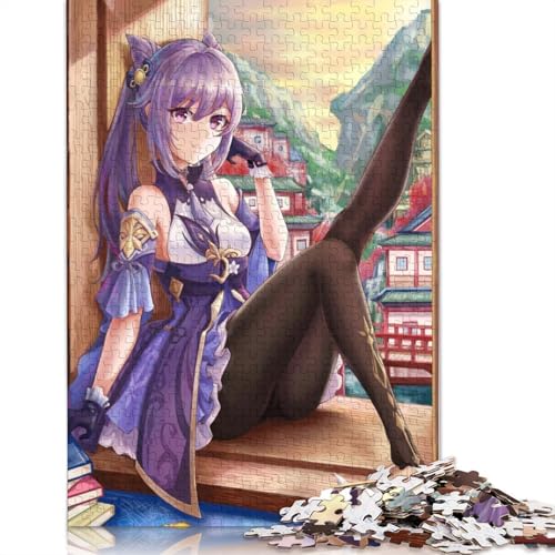 Puzzles für Genshin Impact 1000-teiliges Puzzle Holzpuzzle für Erwachsene und Kinder ab Jahren Unterhaltung 1000 Teile (75 x 50 cm) von wuzihanptpt