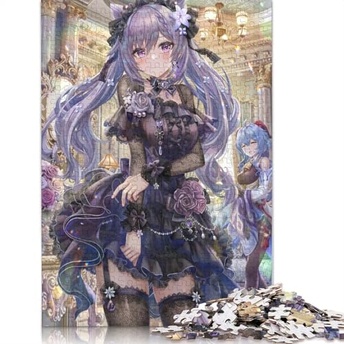 Puzzles für Genshin Impact Ganyu 1000 Teile Papierpuzzle für Erwachsene und Kinder ab Jahren Unterhaltung 1000 Teile (38 x 26 cm) von wuzihanptpt