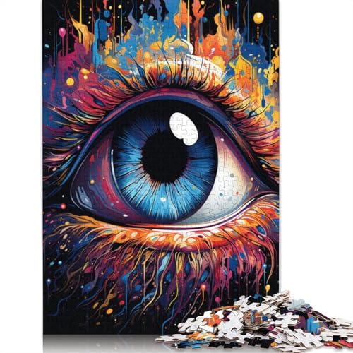 Puzzles für farbige Fantasieaugen 1000 Teile Holzpuzzle für Erwachsene und Kinder ab Jahren Unterhaltung 1000 Teile (75 x 50 cm) von wuzihanptpt