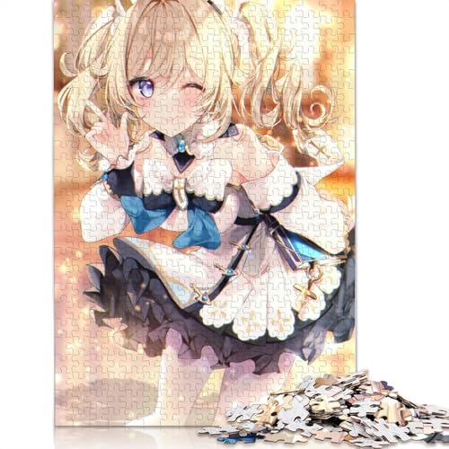 Puzzlespiel mit 1000 Teilen Genshin Impact Puzzle für Erwachsene Holzpuzzle Lernspiel Herausforderungsspielzeug 1000 Teile (75 x 50 cm) von wuzihanptpt