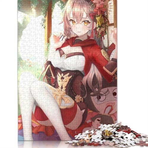 Puzzlespiel mit 1000 Teilen Genshin Impact Puzzle für Erwachsene Papierpuzzle Lernspiel Herausforderungsspielzeug 1000 Teile (38 x 26 cm) von wuzihanptpt
