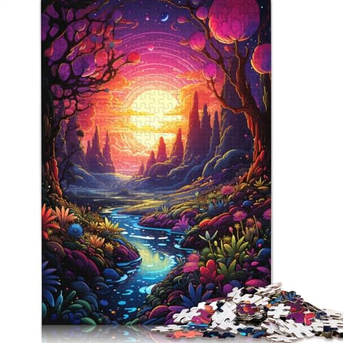 Puzzlespiel mit 1000 Teilen Traumlandschaft Puzzle für Erwachsene Holzpuzzle Heimdekoration 1000 Teile (75 x 50 cm) von wuzihanptpt
