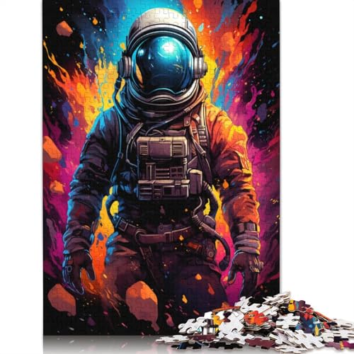 für Erwachsene Puzzle Astronaut im Farbraum Puzzle für Erwachsene 1000 Teile Papierpuzzle für Erwachsene und Kinder ab Alter Denksportspiel 1000 Teile (38x26cm) von wuzihanptpt