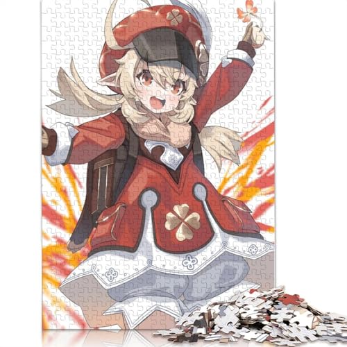 für Erwachsene Puzzle Genshin Impact Klee Puzzles für Erwachsene 1000 Teile Papierpuzzles für Erwachsene und Kinder ab Alter Denksportspiel 1000 Teile (38x26cm) von wuzihanptpt