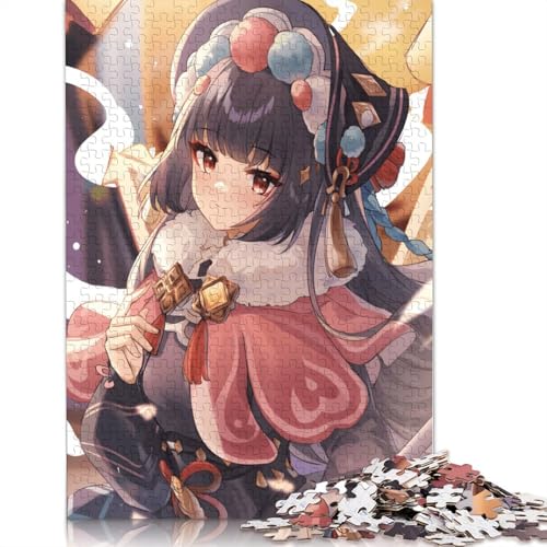 für Erwachsene Puzzle Genshin Impact Puzzles für Erwachsene 1000 Teile Papierpuzzles für Erwachsene und Kinder ab Alter Denksportspiel 1000 Teile (38x26cm) von wuzihanptpt